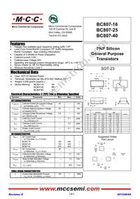 BC807-16-TP Datasheet Cover