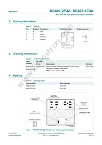 BC807-25QAZ Datasheet Page 2