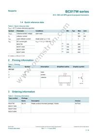 BC817-40W/MIX Datasheet Page 2