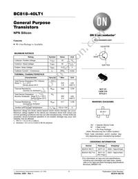 BC818-40LT1 Datasheet Cover