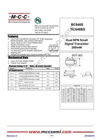 BC846S-TP Datasheet Cover