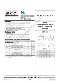 BC847BT-TP Datasheet Cover