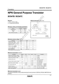 BC847CT116 Datasheet Cover