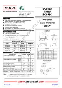 BC857A-TP Datasheet Cover