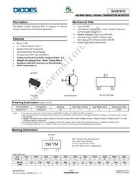 BC857BTQ-7 Datasheet Cover