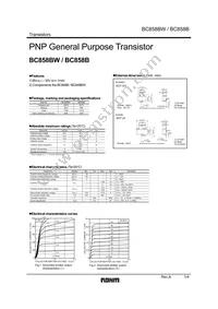 BC858BWT106 Datasheet Cover