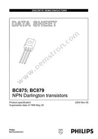 BC875 Datasheet Cover