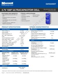 BCAP0100 P270 S07 Datasheet Cover