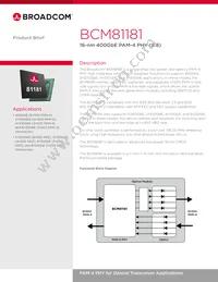 BCM81181A0KRFBG Datasheet Cover