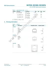 BCP69-16/ZLX Datasheet Page 3