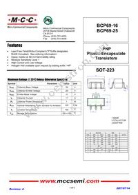 BCP69-25-TP Datasheet Cover
