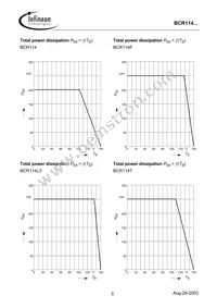 BCR 114T E6327 Datasheet Page 5