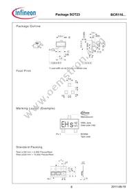 BCR 116S H6727 Datasheet Page 8
