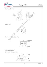 BCR 116T E6327 Datasheet Page 10
