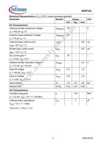 BCR 142T E6327 Datasheet Page 3