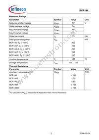 BCR 146T E6327 Datasheet Page 2