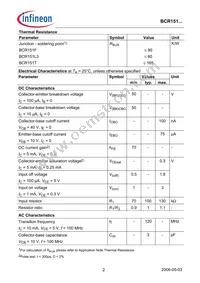 BCR 151T E6327 Datasheet Page 2