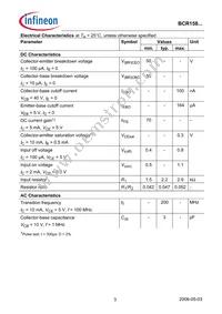 BCR 158T E6327 Datasheet Page 3