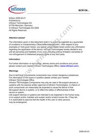 BCR 158T E6327 Datasheet Page 15