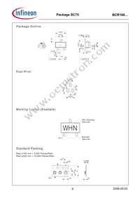 BCR 166T E6327 Datasheet Page 9