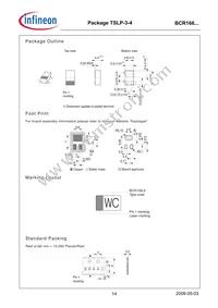 BCR 166T E6327 Datasheet Page 14