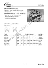 BCR 185T E6327 Datasheet Cover