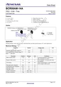 BCR08AM-14A#BD0 Datasheet Cover