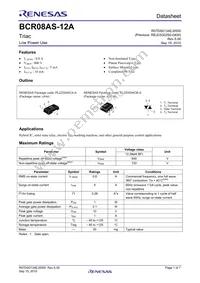 BCR08AS-12AT14#B11 Datasheet Cover