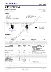 BCR10FM-12LB#BG0 Datasheet Cover