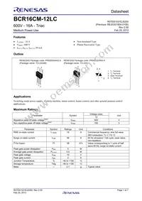 BCR16CM-12LC#BH0 Datasheet Cover