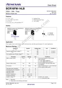 BCR16FM-14LB#FA0 Datasheet Cover