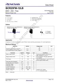 BCR25FM-12LB#BH0 Datasheet Cover