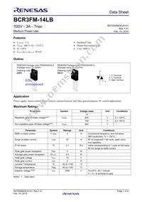 BCR3FM-14LB#BH0 Datasheet Cover