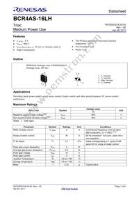 BCR4AS-16LHT13#B00 Datasheet Cover