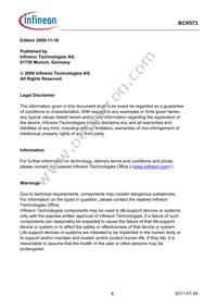 BCR573E6327HTSA1 Datasheet Page 6