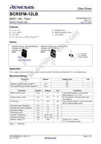 BCR5FM-12LB#BH0 Datasheet Cover