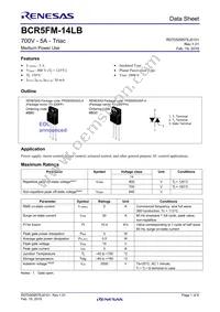 BCR5FM-14LB#BH0 Datasheet Cover