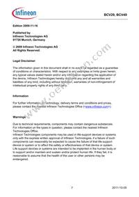 BCV29E6327HTSA1 Datasheet Page 7