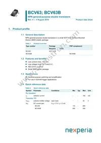 BCV63 Datasheet Cover