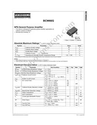 BCW66G Datasheet Page 2