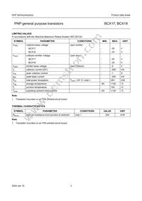 BCX18 Datasheet Page 4