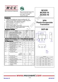 BCX55-10-TP Datasheet Cover