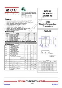 BCX56-TP Datasheet Cover