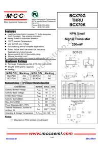 BCX70H-TP Datasheet Cover