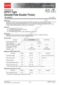 BD11600NUX-E2 Datasheet Cover