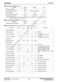 BD1206GUL-E2 Datasheet Page 2