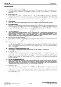 BD1321G-TR Datasheet Page 16