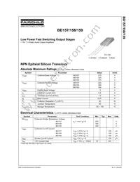 BD158STU Datasheet Cover