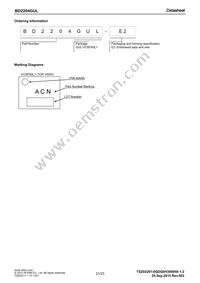 BD2204GUL-E2 Datasheet Page 21