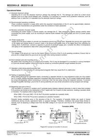 BD2220G-LBTR Datasheet Page 16